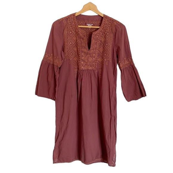 Johnny Was Dresses & Skirts - Johnny Was Workshop Megan Flare Sleeves Embroidered Coco Tunic Dress size S